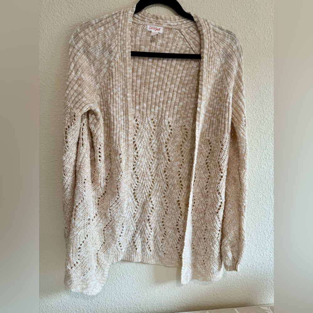 Cat & Jack Kids' Beige Knit Sweater